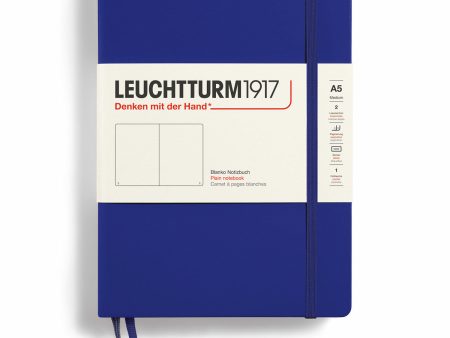 Muistikirja A5 Leuchtturm1917 Hard Plain Ink, kovakantinen blanco Online