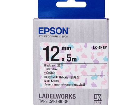 EPSON 愛普生 LK-4HBY(歡樂兔) 標籤帶 Online Hot Sale